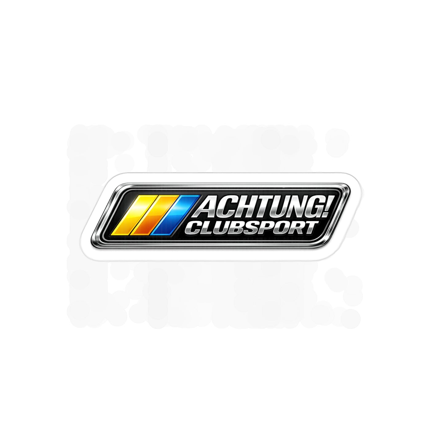 Achtung! Clubsport Die-Cut Outdoor Car Sticker