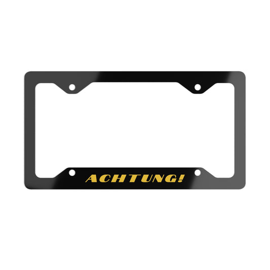 Achtung! Metal Plate Frame