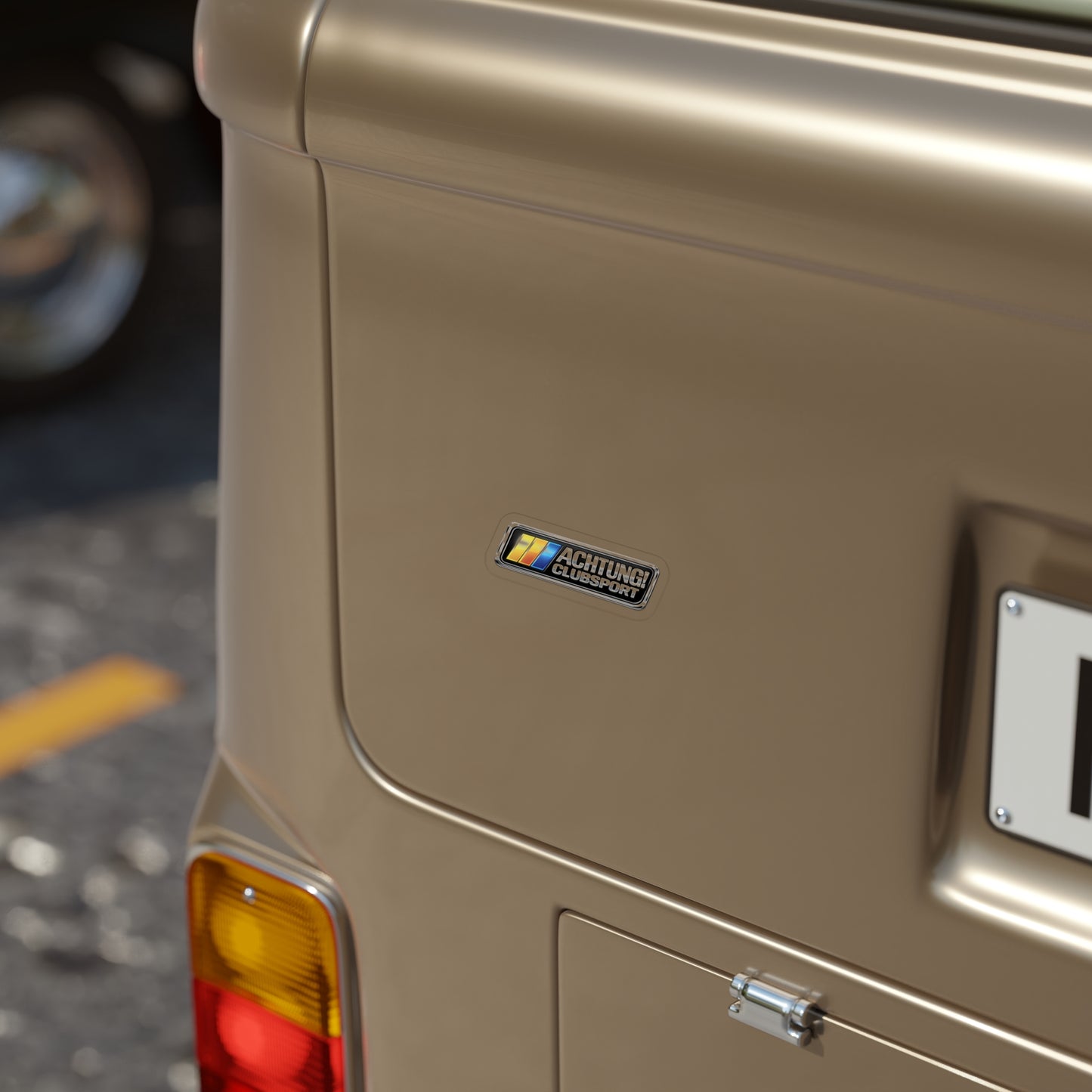 Achtung! Clubsport Die-Cut Outdoor Car Sticker