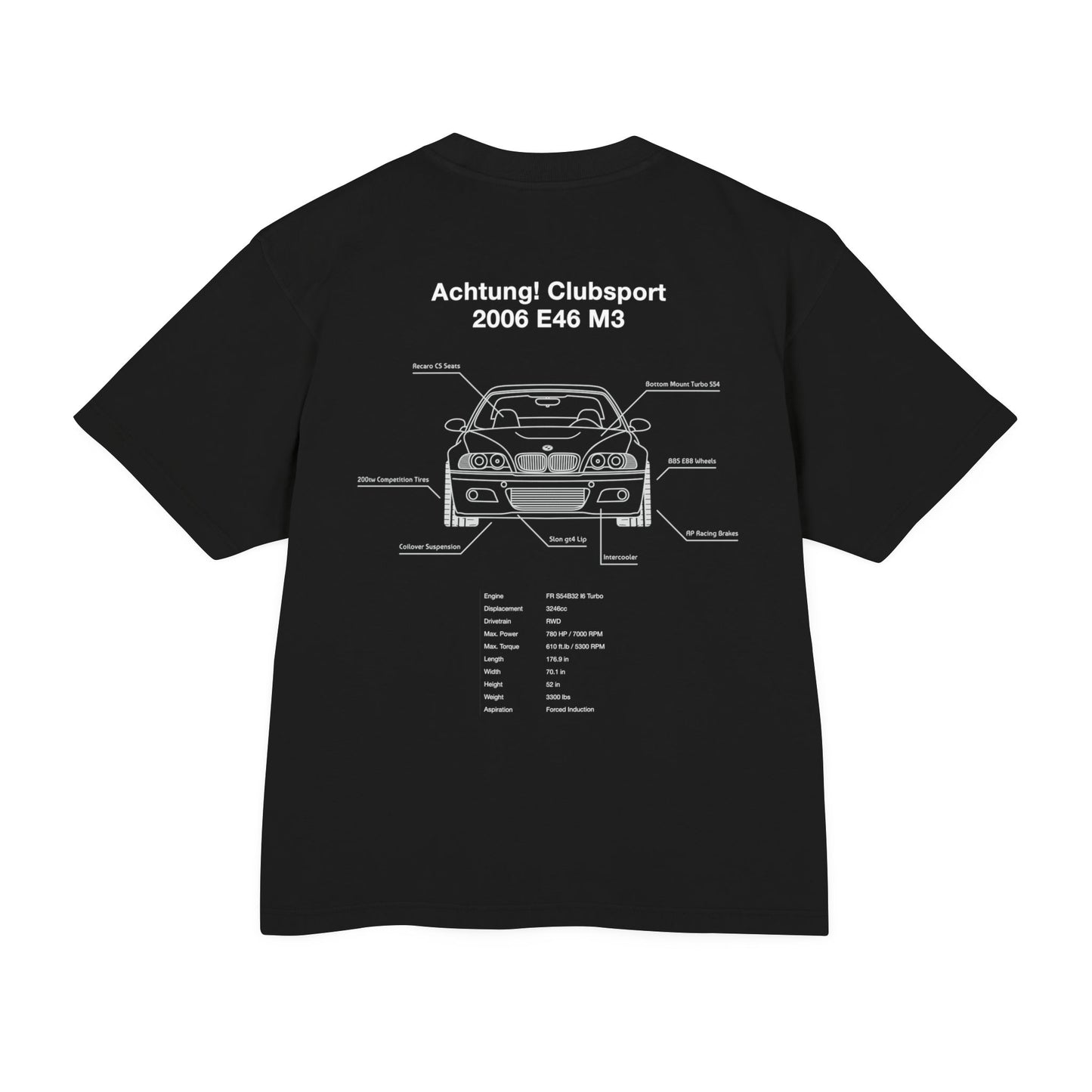 2006 E46 M3 Turbo Blueprint Tee